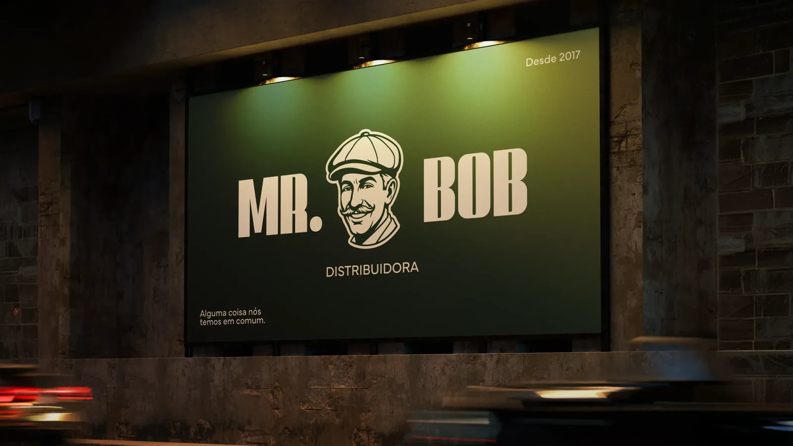 Outdoor com a marca Mr. Bob Distribuidora