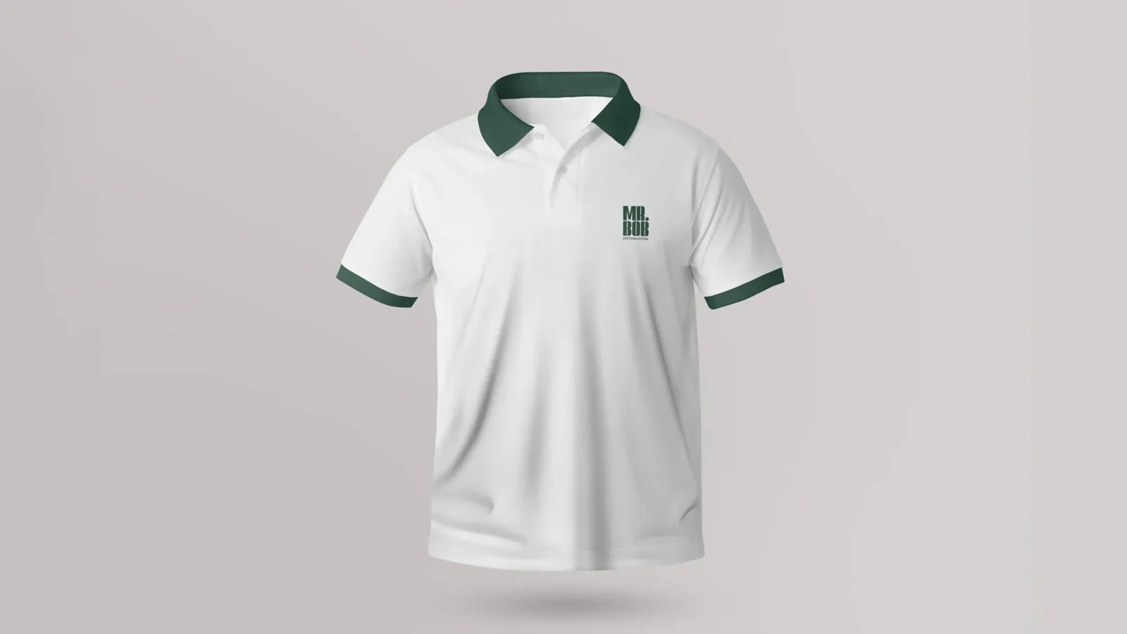 Camisa polo com a marca